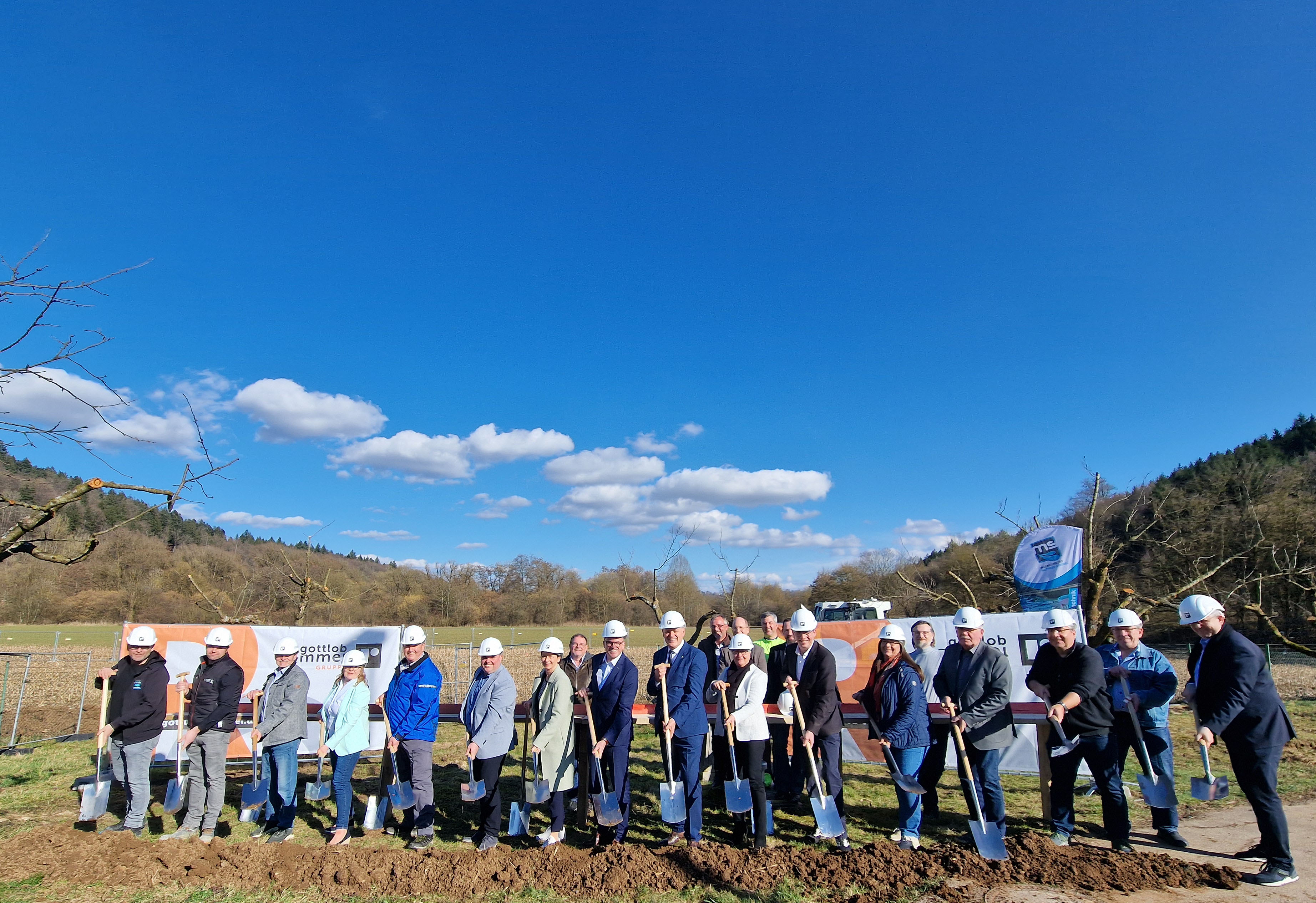 Spatenstich zur Erweiterung des RÜB/Pufferbeckens auf der Sammelkläranlage Zollerwiesen