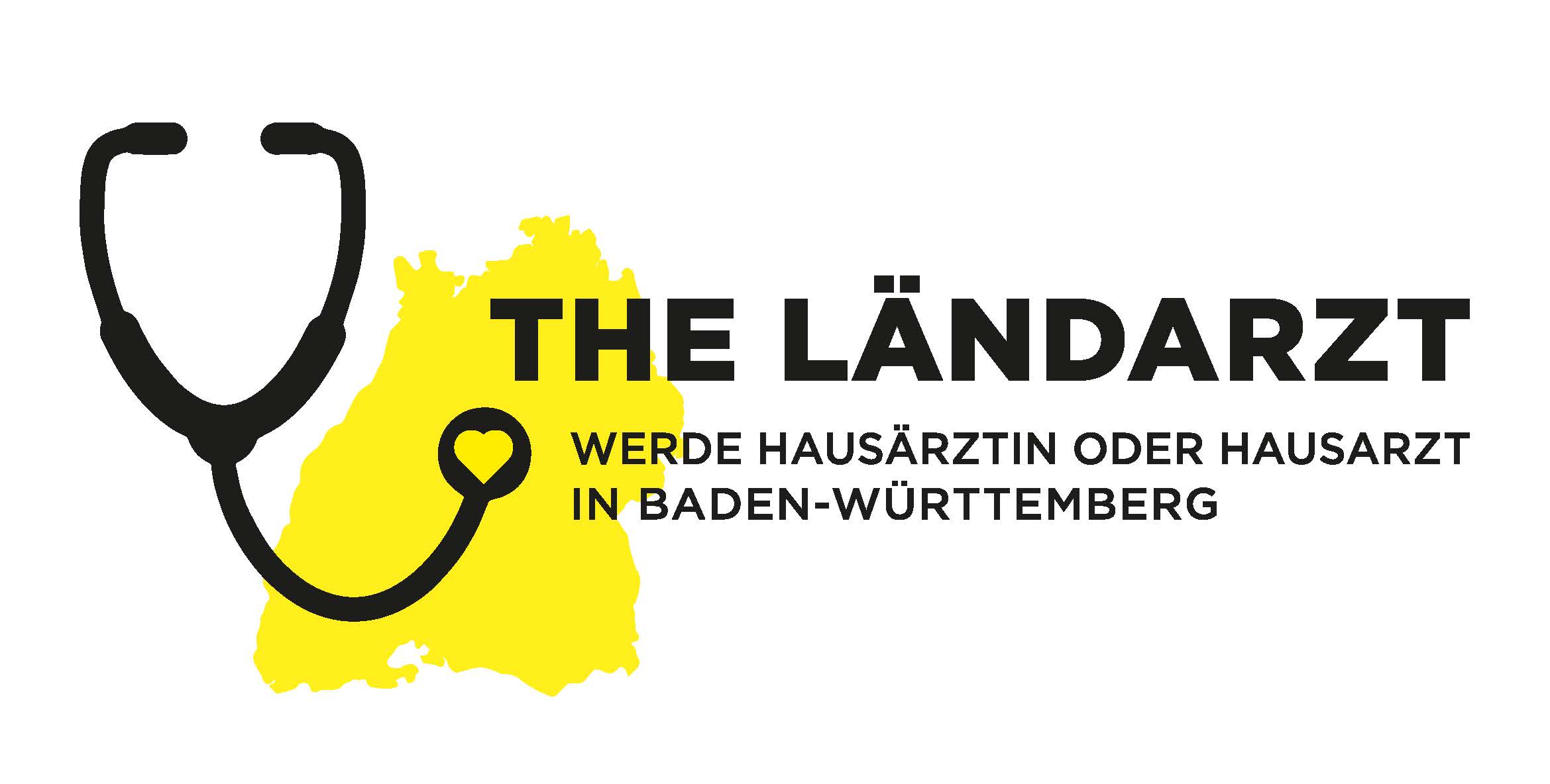 Bild zeigt das Logo der Kampagne "The Ländarzt - werde Hausärztin oder Hausarzt in Baden-Württemberg"