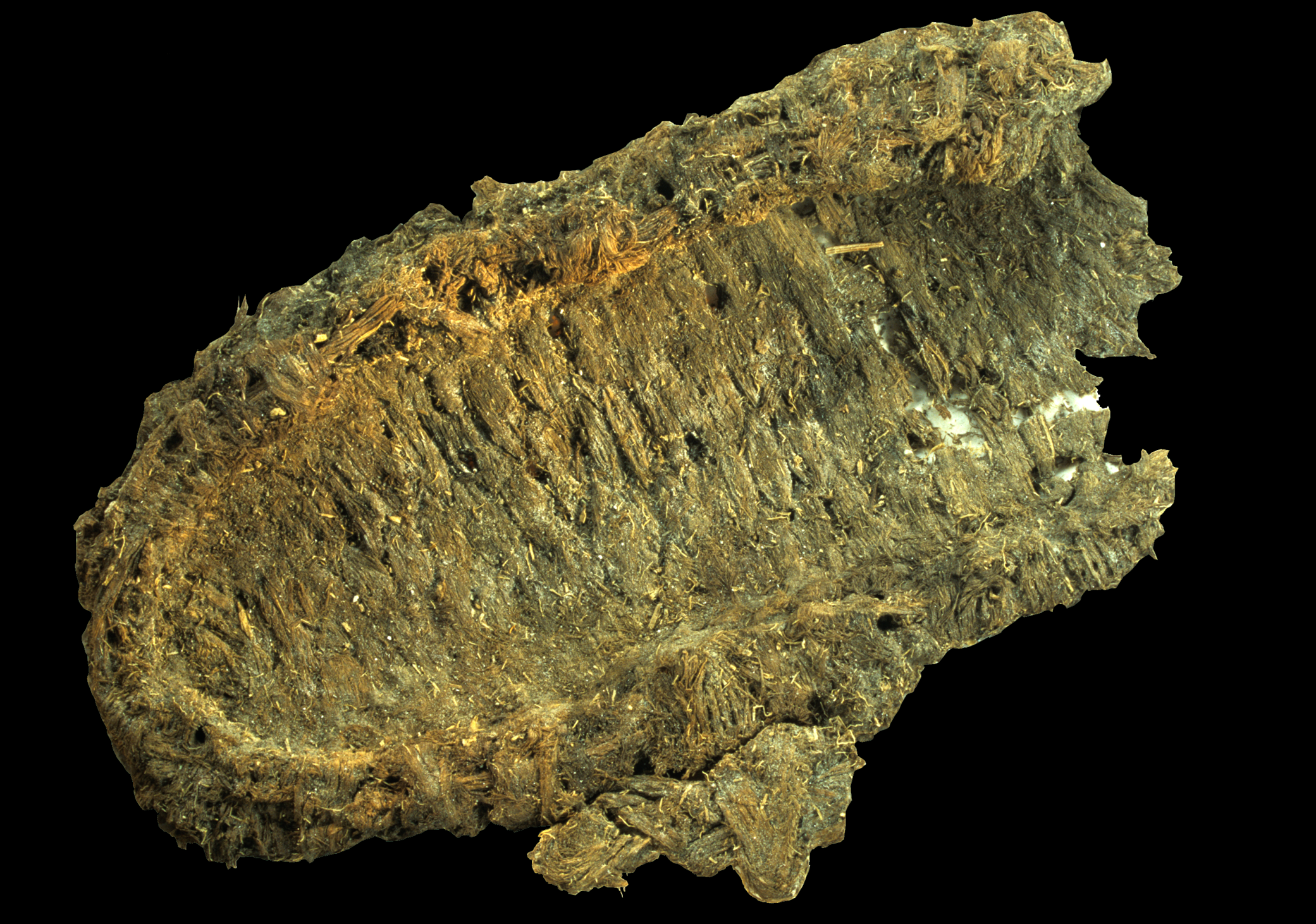 Bild zeigt eine Sandale aus Bast