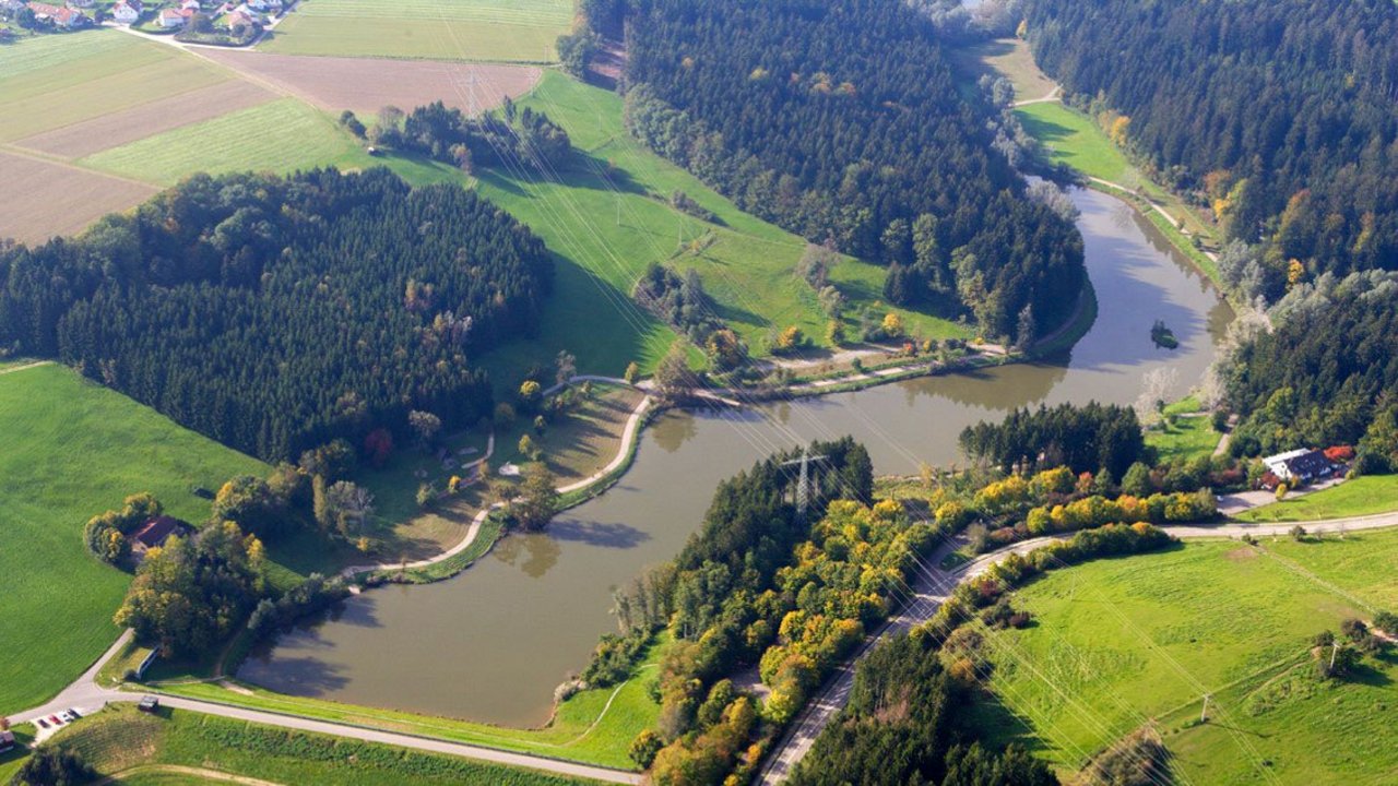 Hochwasserrückhaltebecken Leineck bei Alfdorf