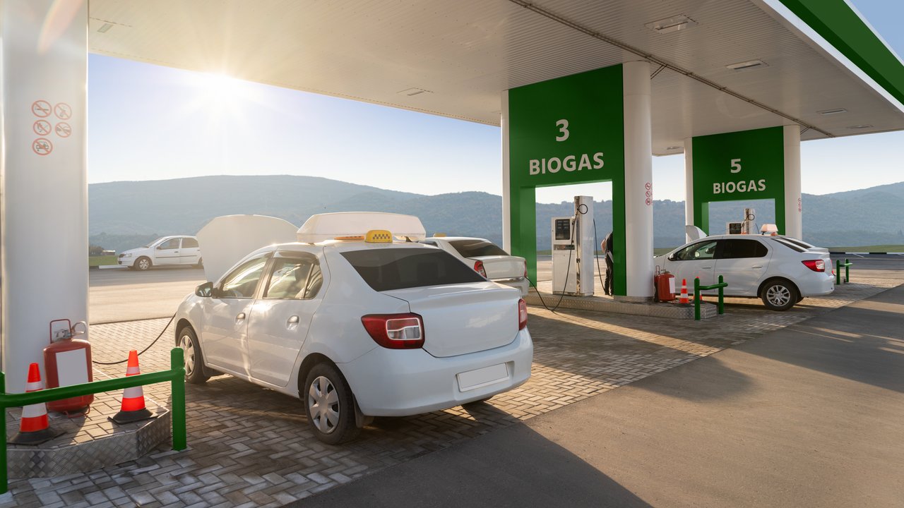 Bild zeigt Biogas-Tankstelle