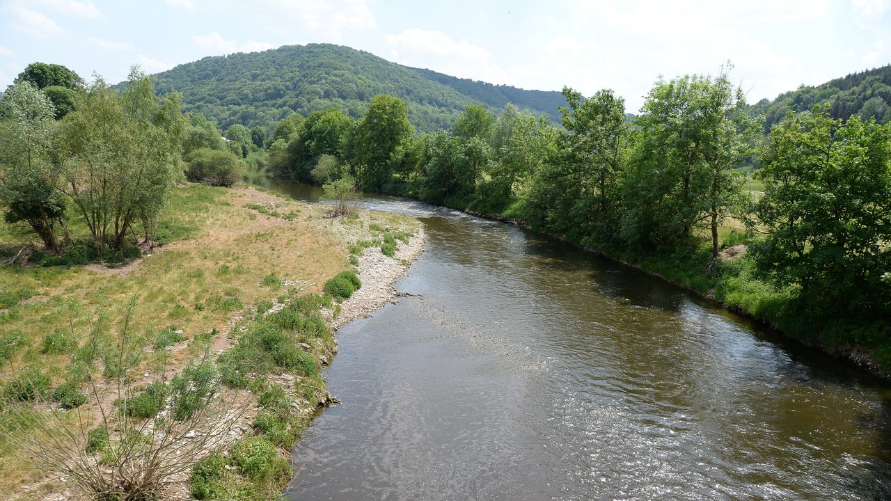 Bild zeigt den Fluss Kocher