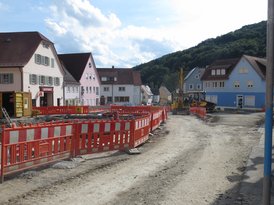 Braunsbach während der Sanierung