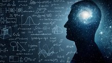 Naturwissenschaften Tafel mit Formeln aus Naturwissenschaften