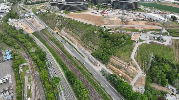 Foto der Baustelle