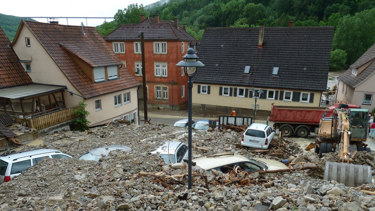 Braunsbach nach dem Unwetter