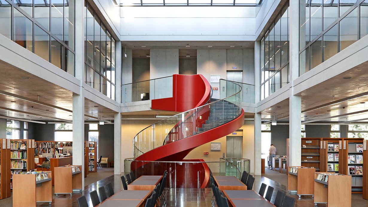 Bild zeigt die Stadtbücherei Kornwestheim