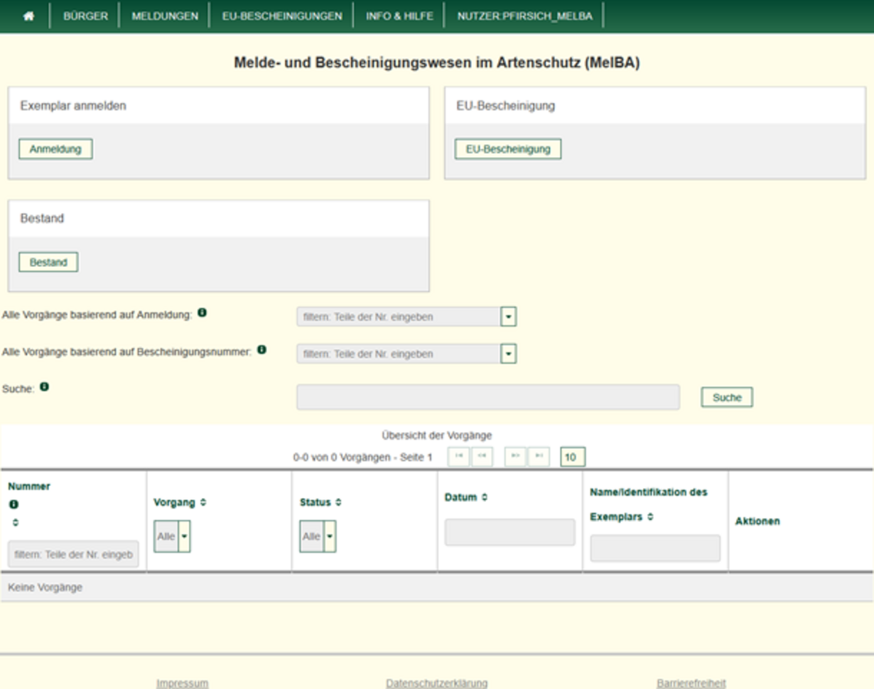 Bestandsmeldung Abbildung 3