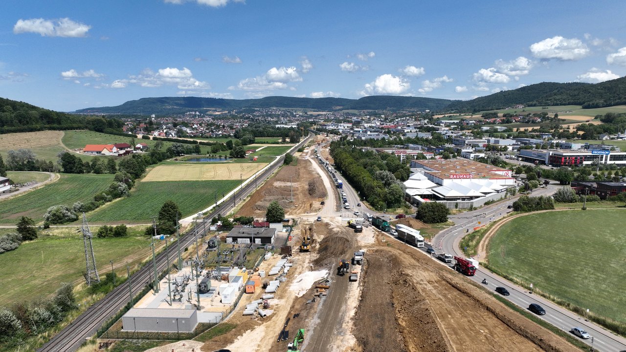 Luftbild Baufeld Bauabschnitt 2