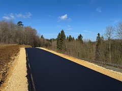 Bild zeigt Bundesstraße 298 Radweg Mutlangen - Amandusmühle
