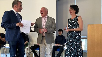 So feierlich die Veranstaltung war – es durfte auch gelacht werden!