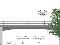 Ansicht neues Überführungsbauwerk