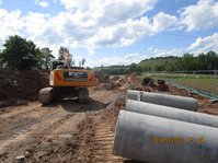 Vorabmaßnahme Bauarbeiten Entwässerung Wirtschaftswegunterführung