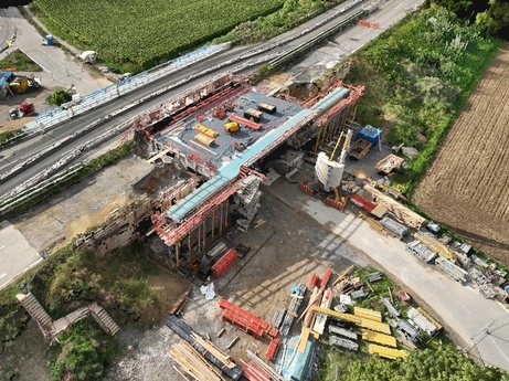 3D-Scan der Baustelle mittels Drohnenaufnahme, September 2025
