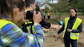 Einweihung der neuen Jagstschleifen in Ellwangen mit Regierungspräsidentin Susanne Bay