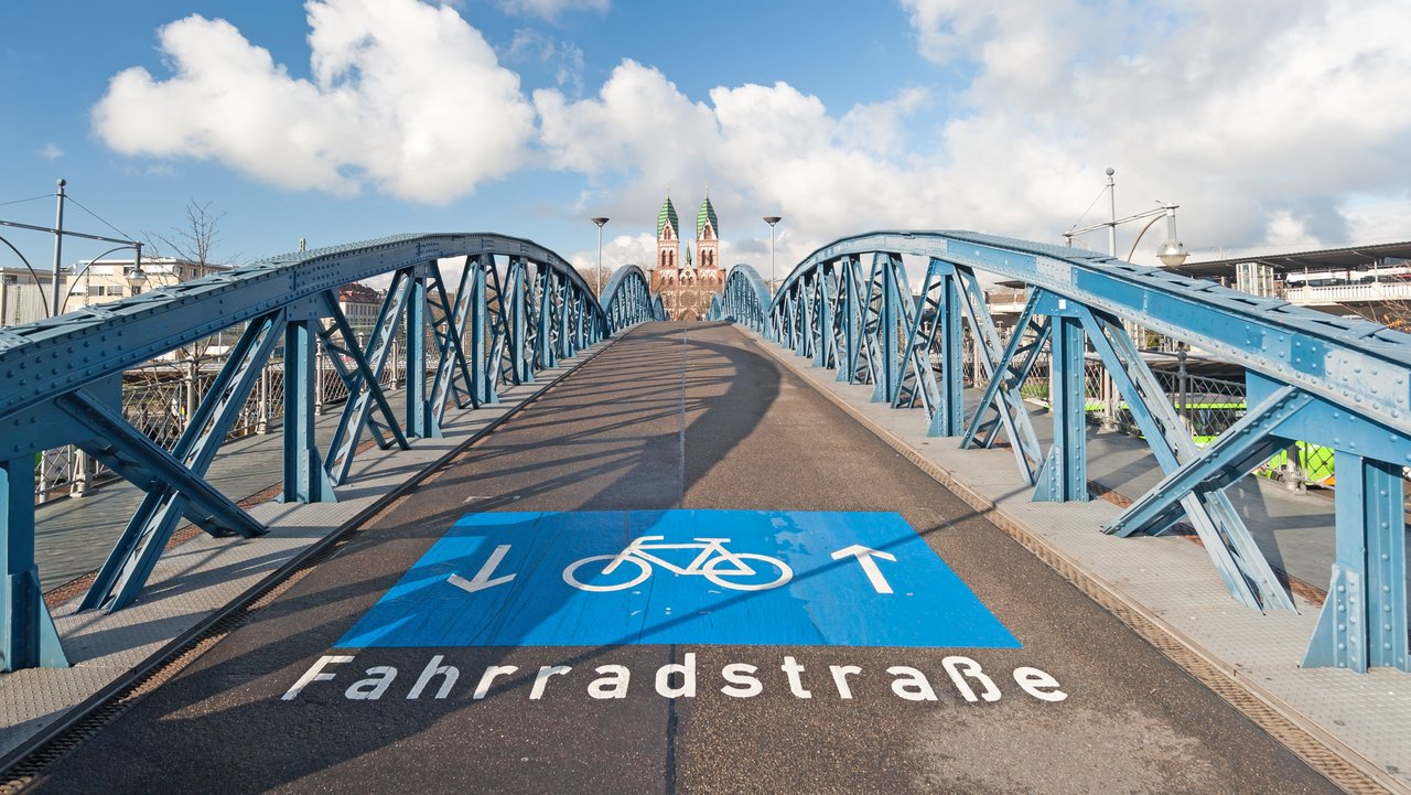 Fahrradstraße in Freiburg