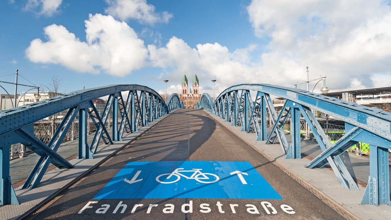 Fahrradstraße in Freiburg