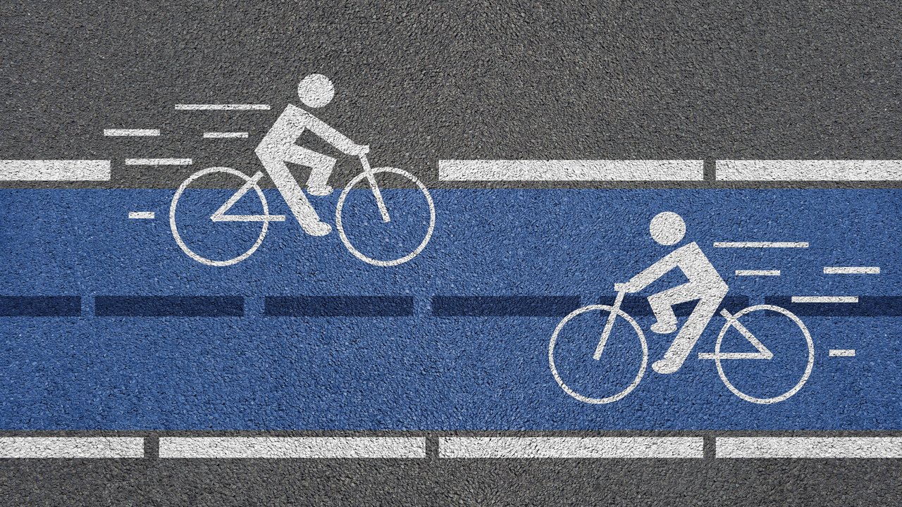 Symbolbild für einen Radschnellweg
