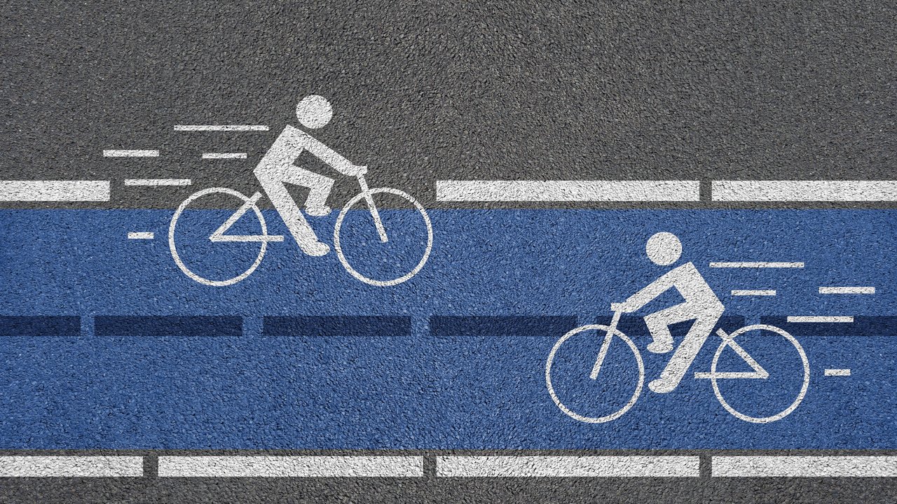 Symbolbild für einen Radschnellweg