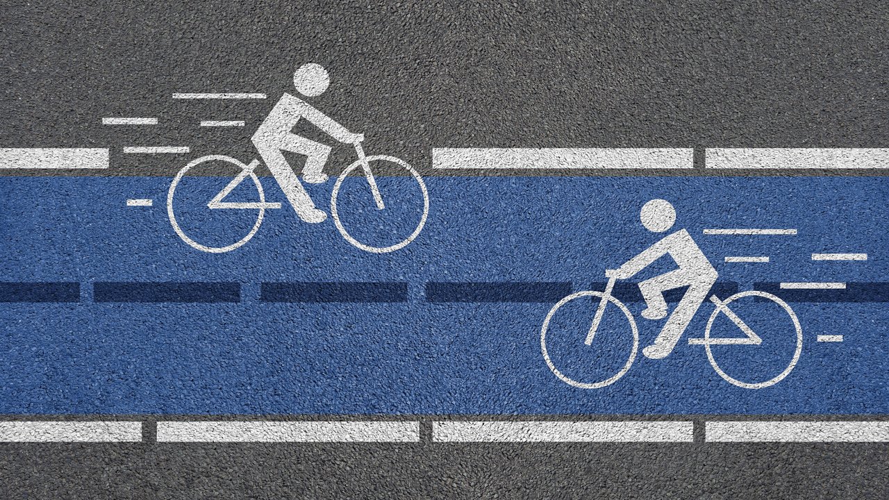 Symbolbild für einen Radschnellweg