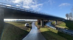 L 1184 Brücke über Ast der L 1184 (Bondorf) - Ansicht Nord