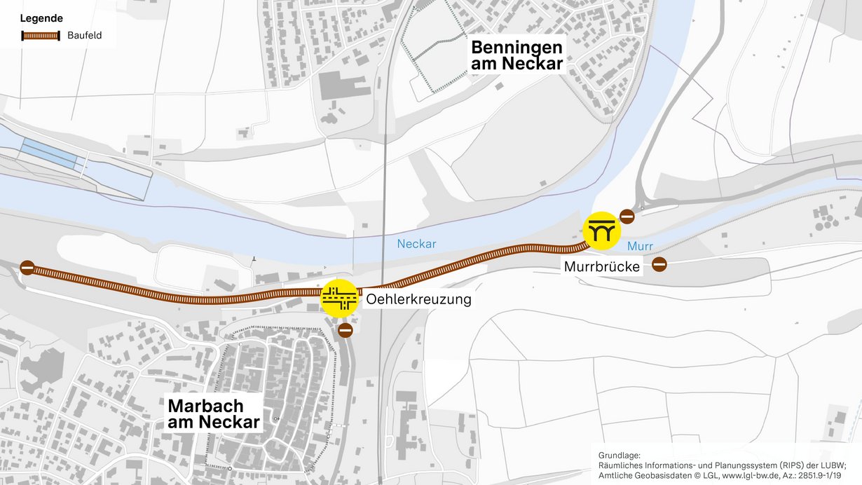 Bild zeigt Lageplan der Baumaßnahme