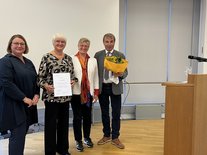 Sigrun von Strauch (Regierungsvizepräsidentin), Angelika Puritscher (Rutesheim), Bürgermeister in Susanne Widmaie (Rutesheim), Kontrad Epple (MdL)