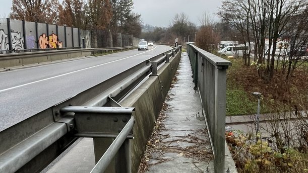 Draufsicht Unterführung Tannenbergstraße