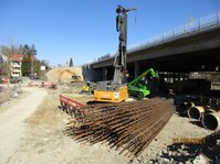 Bewehrung für die Bohrpfähle