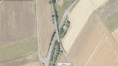 L 2310 Überführung des "Lindelbacher Weg" (Wertheim-Bettingen) - Luftbild Bauwerkslage