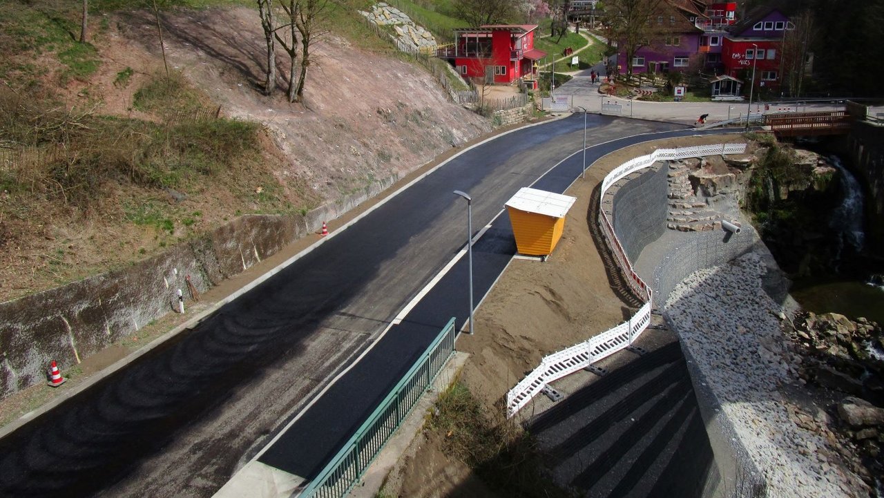 Aktueller Stand der Sanierung im Bereich Laufenmühle/“EINS+ALLES“. 