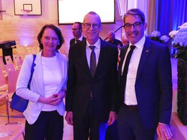 v.l.: Regierungspräsidentin Susanne Bay, Staatssekretär Reiner Moser und Staatssekretär Dr. Andre Baumann