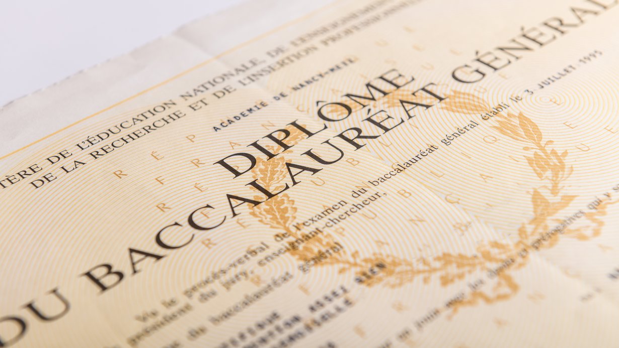 Bild zeigt Französisches Abschlusszeugnis