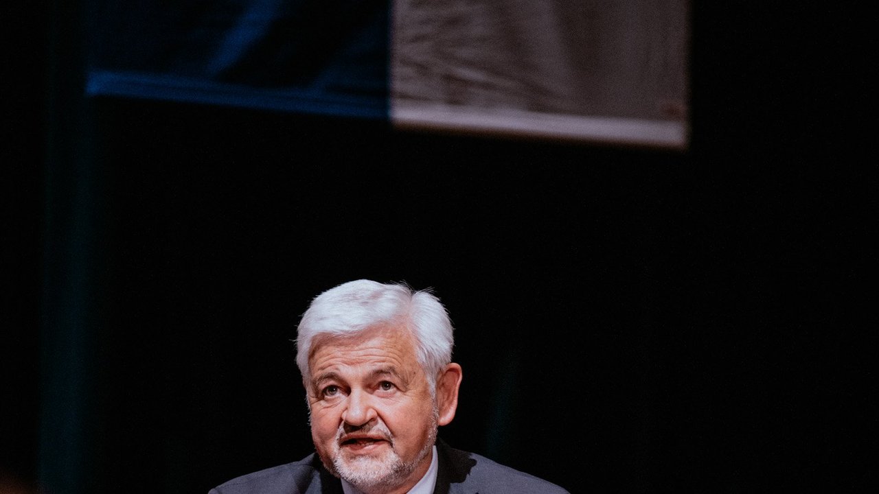 Bei seiner Rede in Aalen betonte Regierungspräsident Reimer, wie wichtig Investitionen in die Zukunft seien – vor allem für die nächsten Generationen