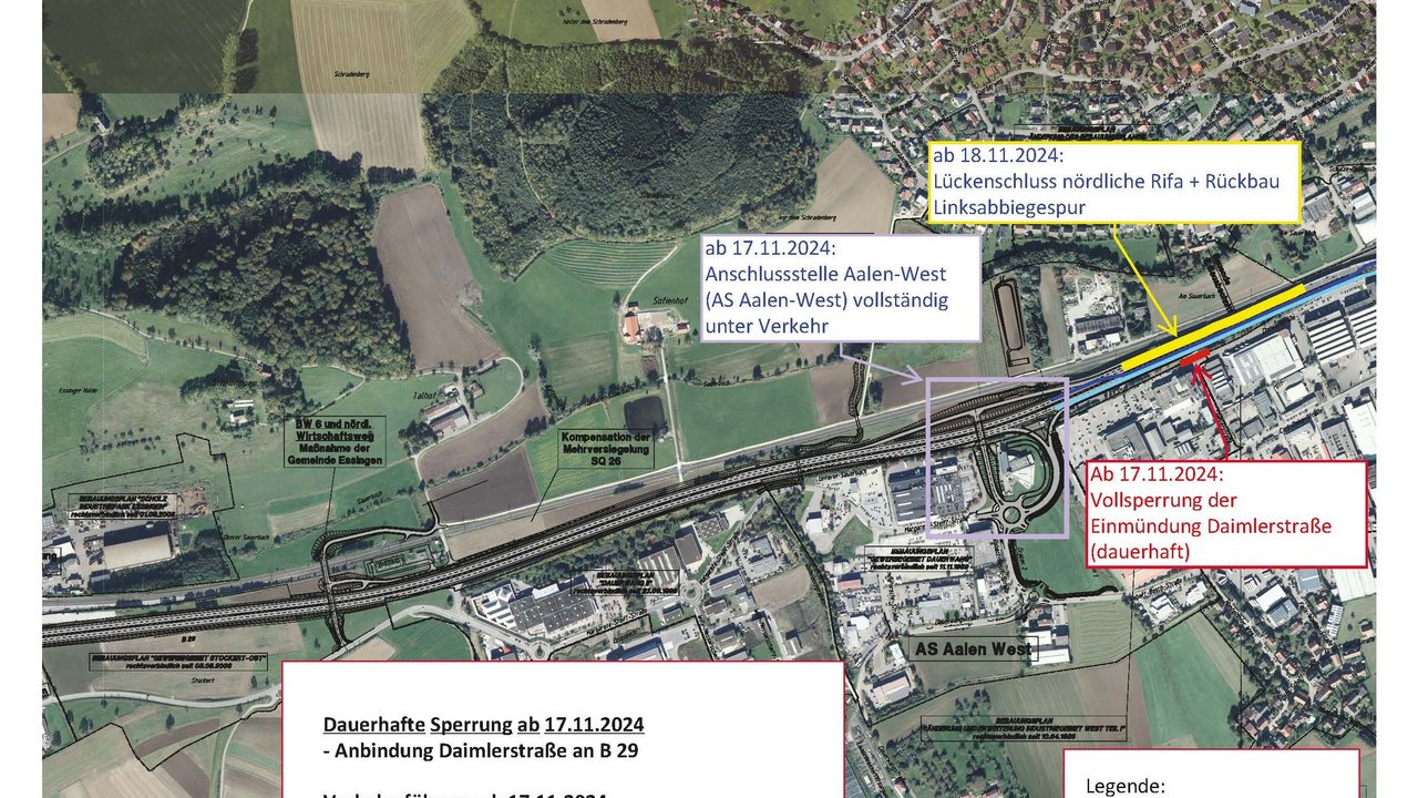 Lageplan der nächsten Bauphase