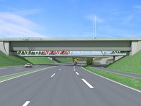 Visualisierung BA Mitte - Anschlussstelle Backnang-Mitte, Sicht der Verkehrsteilnehmenden in Fahrtrichtung Schwäbisch Hall