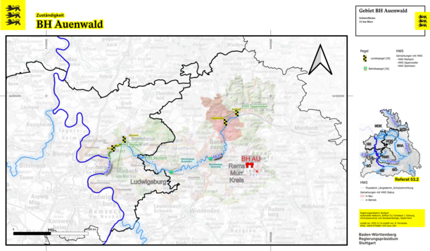 Karte des Betriebshofs Auenwald 