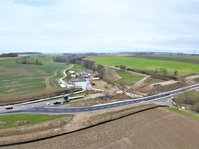 Luftaufnahme der Baumaßnahme