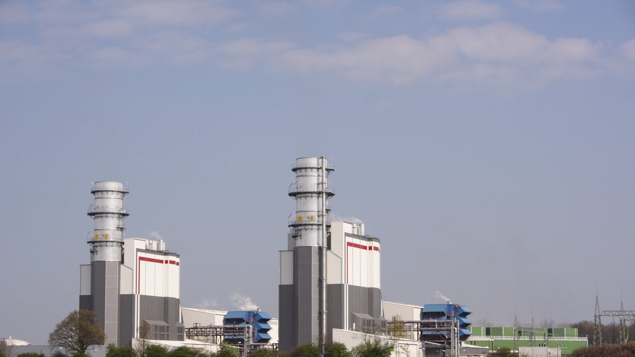 Gas- und Dampfturbinenkraftwerk Trianel am Standort Hamm-Uentrop in Nordrhein-Westfalen