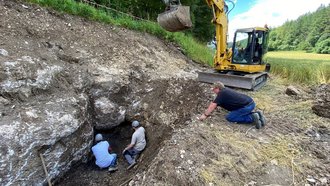 Entdeckung des Eingangs