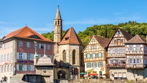 Bild zeigt das Panorama von Schwäbisch Hall