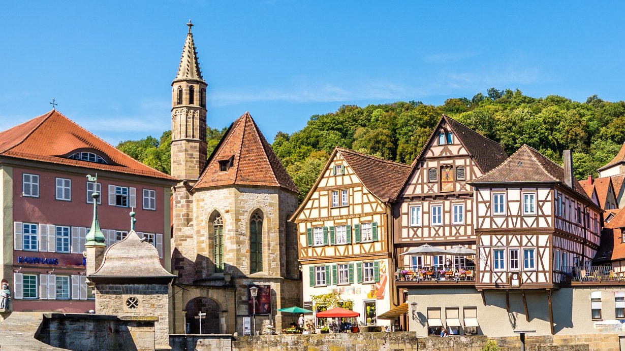 Bild zeigt das Panorama von Schwäbisch Hall