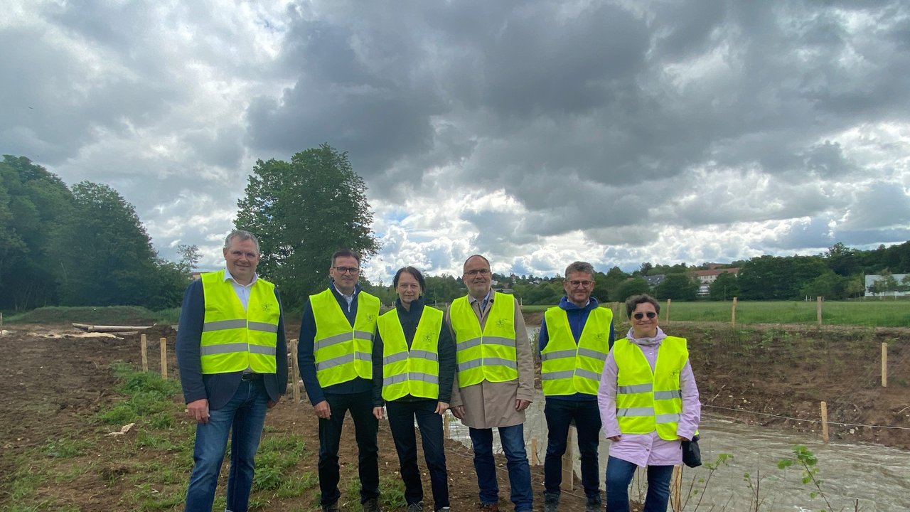 Einweihung der neuen Jagstschleifen in Ellwangen mit Regierungspräsidentin Susanne Bay