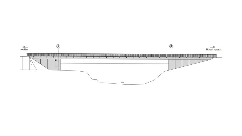 Ansicht der zukünftigen Murrbrücke
