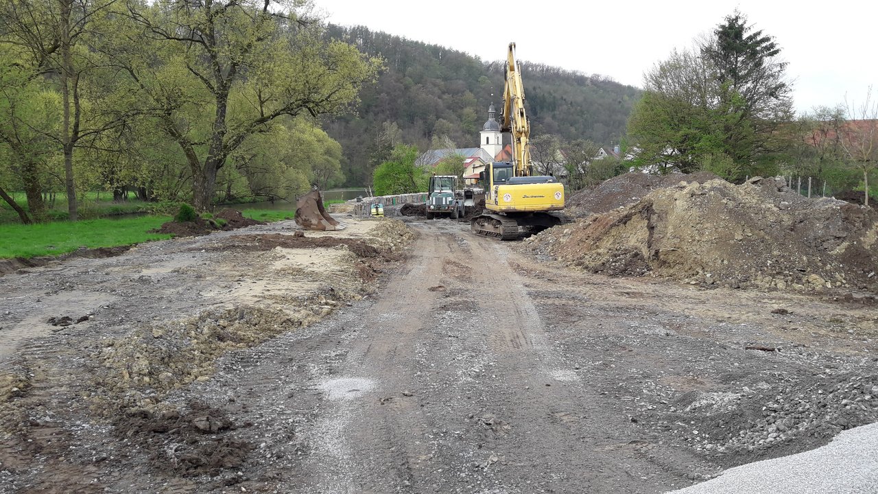 Hochwasserschutz in Klepsau