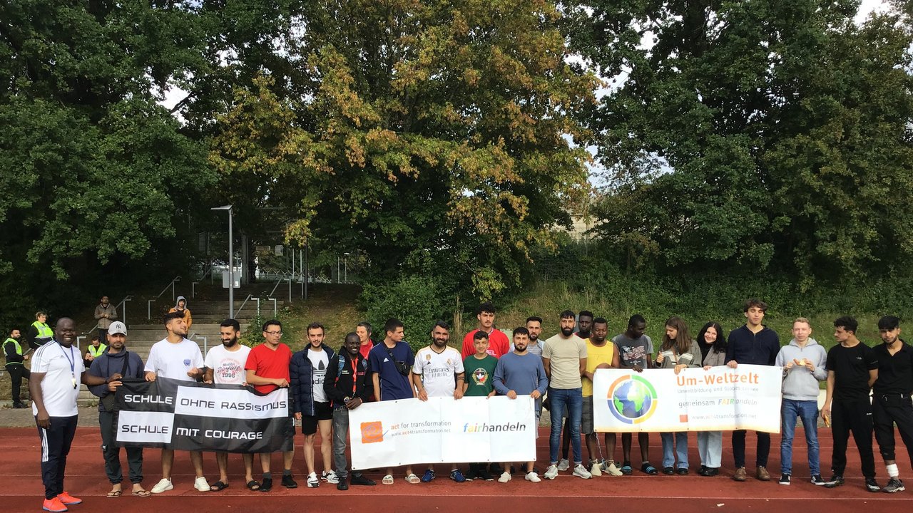 Fußballturnier in der LEA Ellwangen