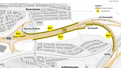 Bild zeigt Übersicht der Bauabschnitte