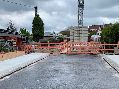 Neuer Überbau der Brücke, Mai 2025 Neuer Überbau der Brücke, Mai 2025