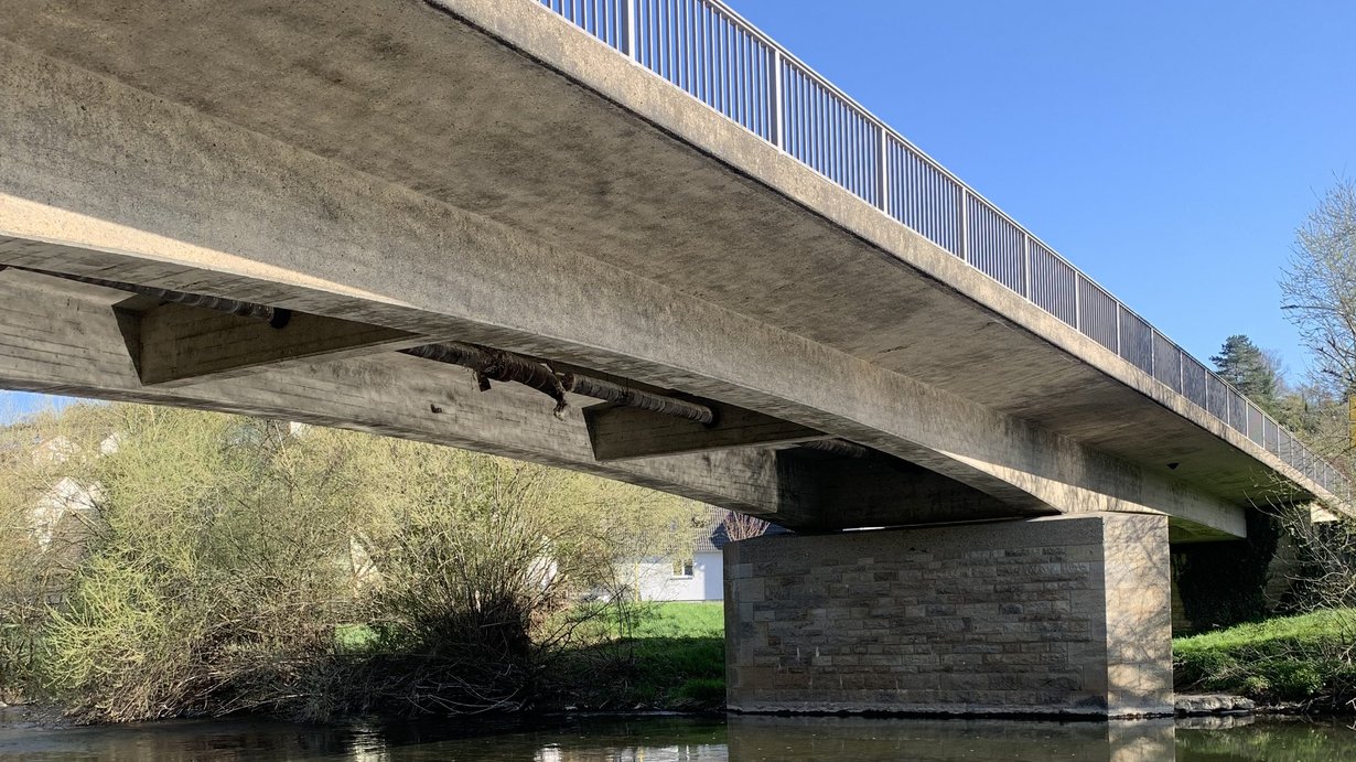 ENB L1025 Brücke über die Jagst Bieringen - Seitenansicht