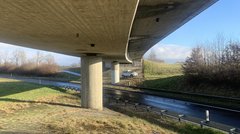 L 1184 Brücke über Ast der L 1184 (Bondorf) - Untersicht